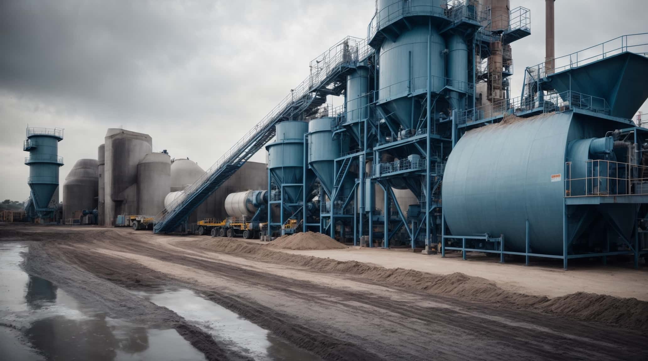 dry concrete batching plant