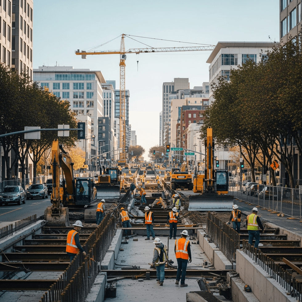 transit construction