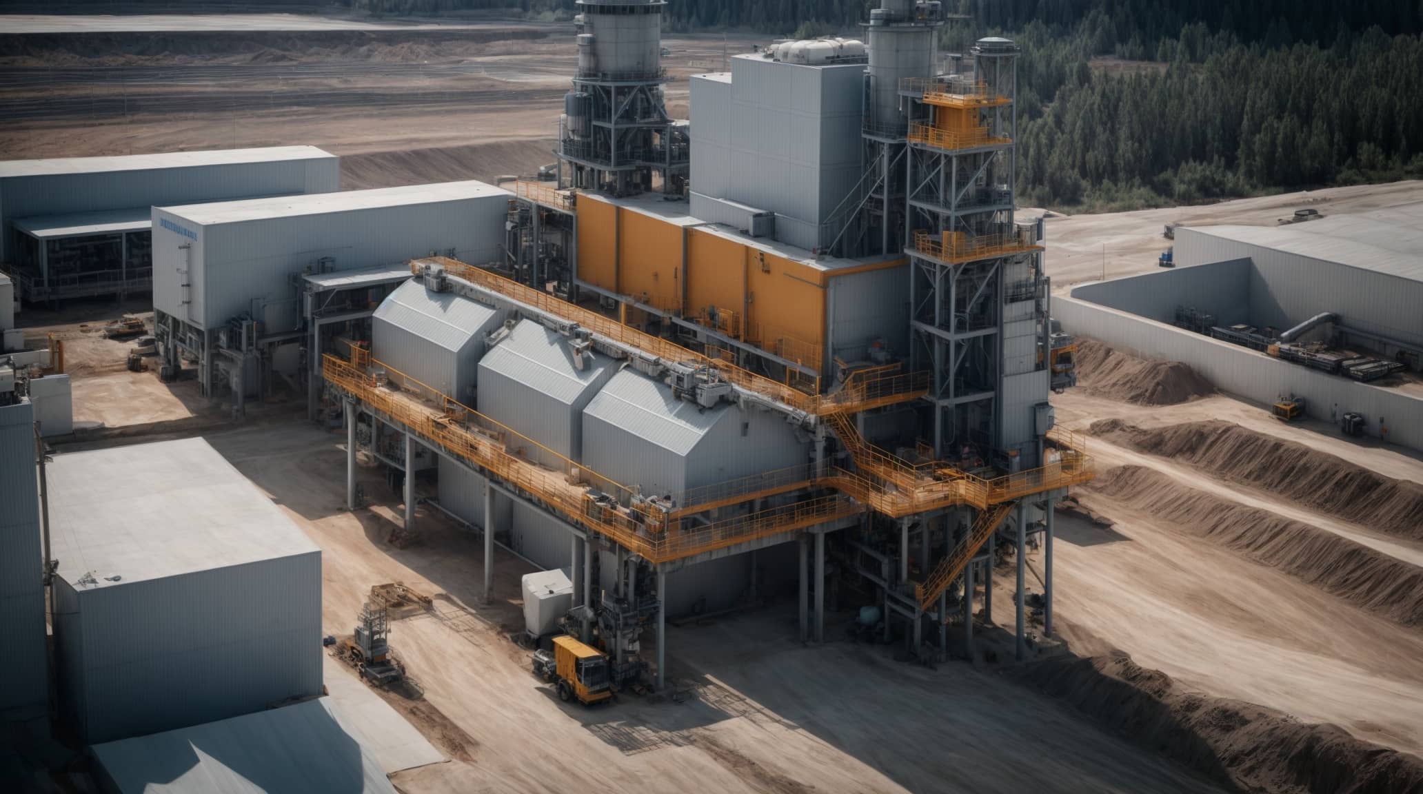 Dry batch concrete plant