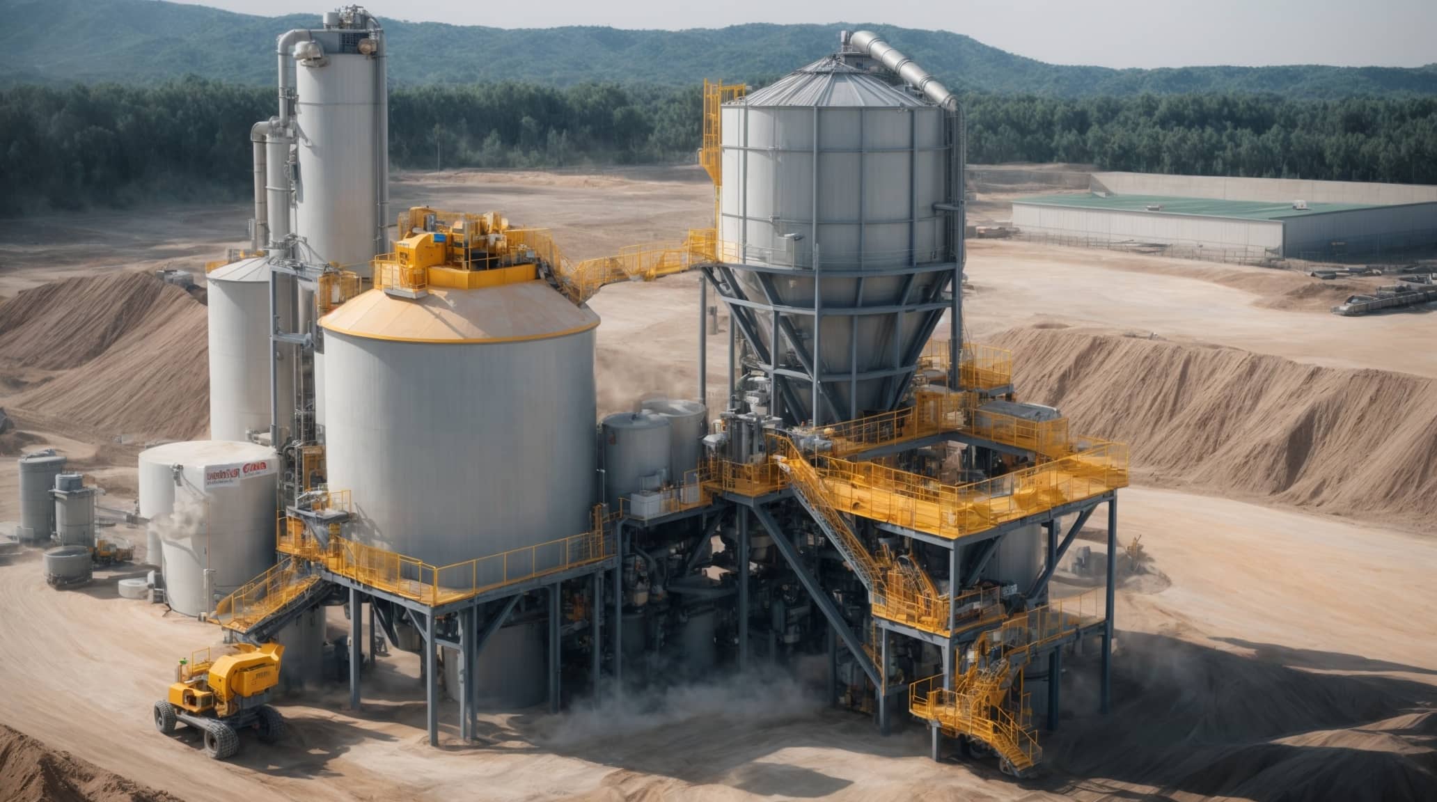 dry concrete batching plant