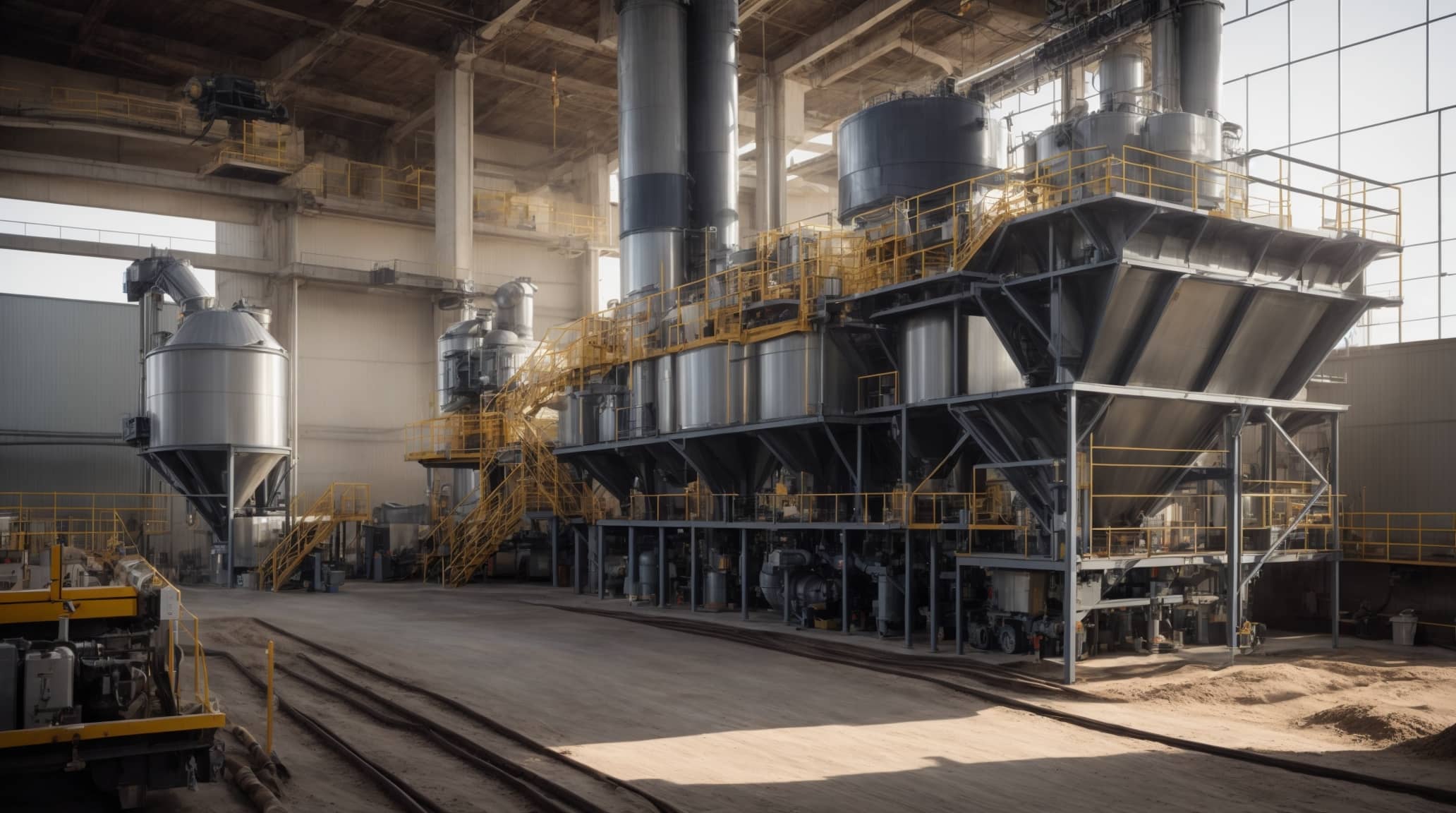 dry concrete batching plant