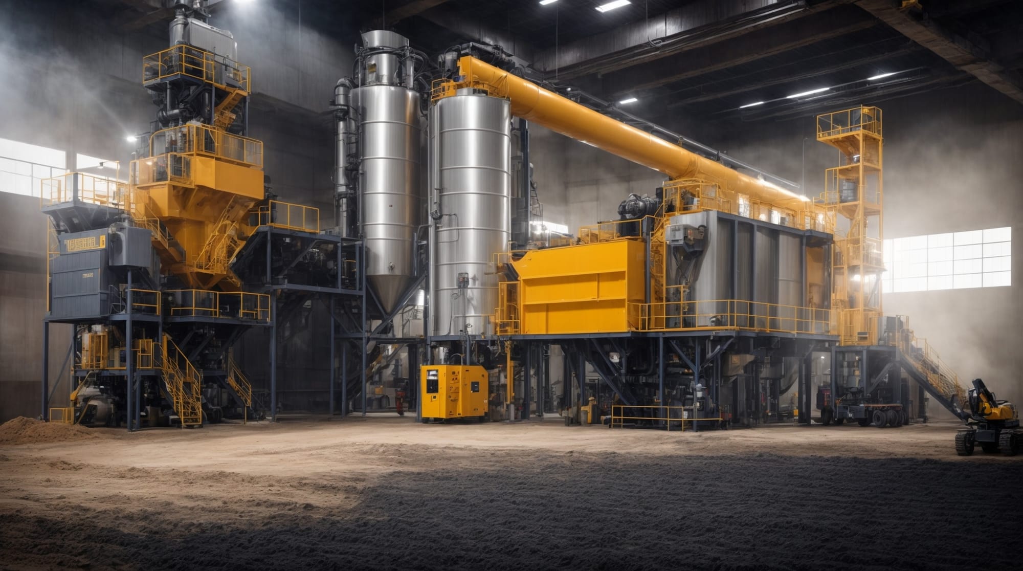 modern dry concrete batching plant with advanced technology