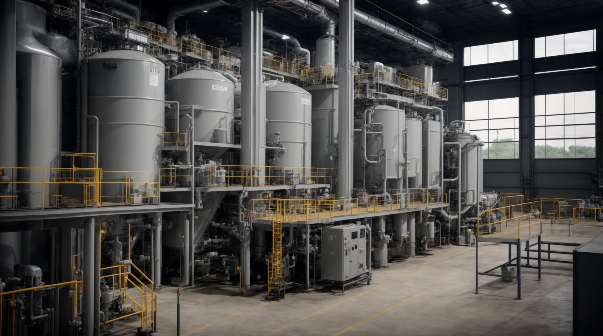 Technologically advanced metering and dosing systems in a concrete batch plant