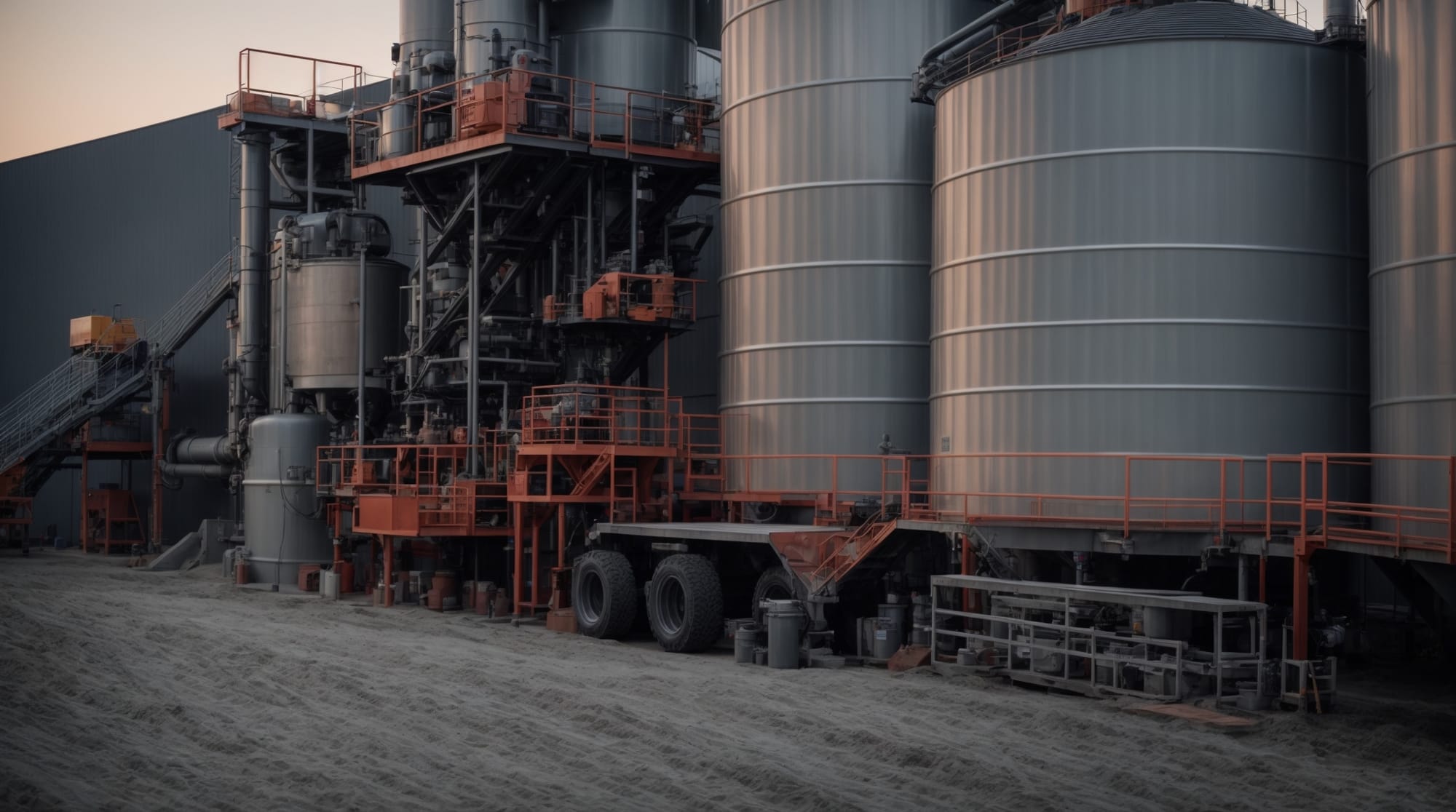 custom dry concrete batching plant setup