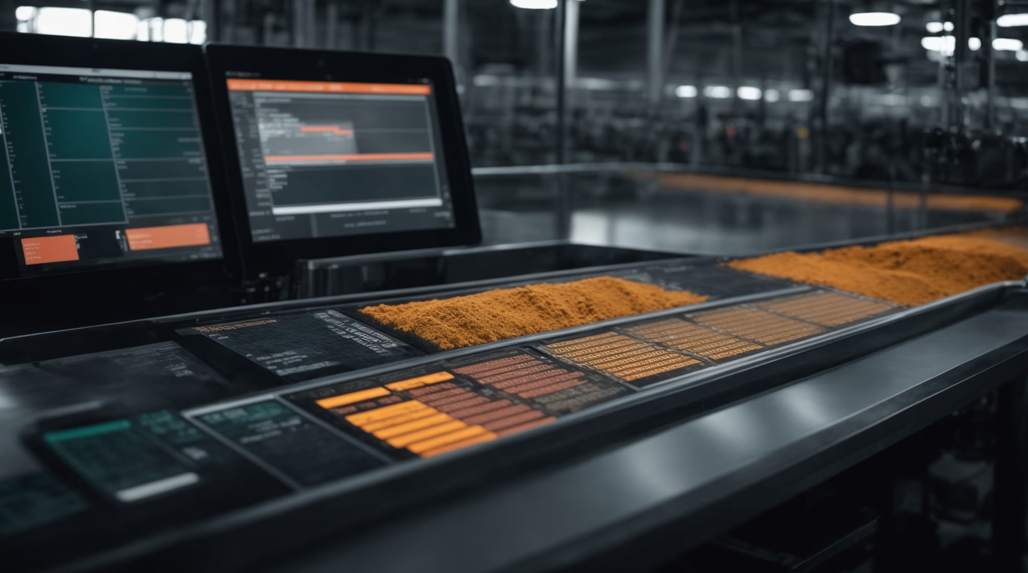 software interface for ingredient batching in plant