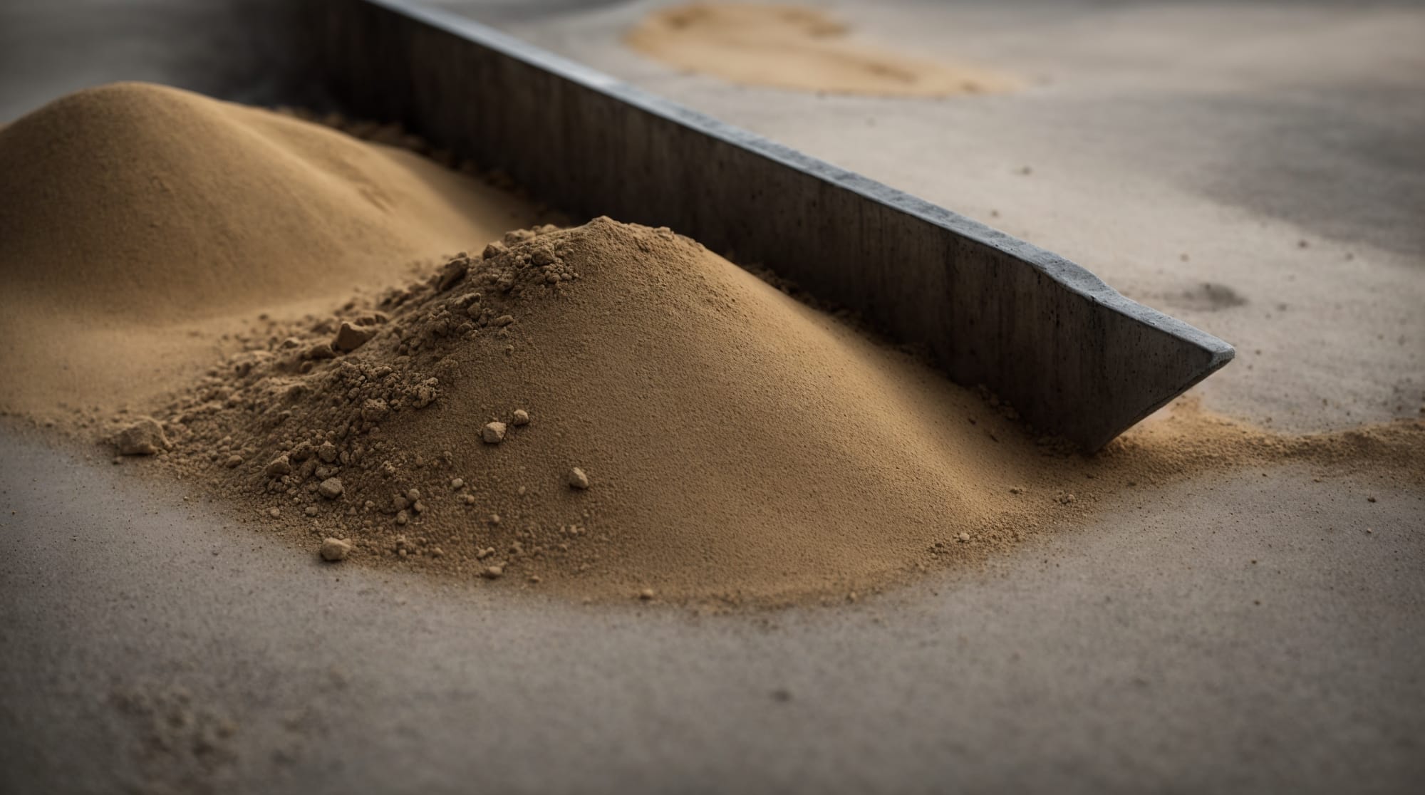 close-up of concrete mixing process with visible additives being integrated
