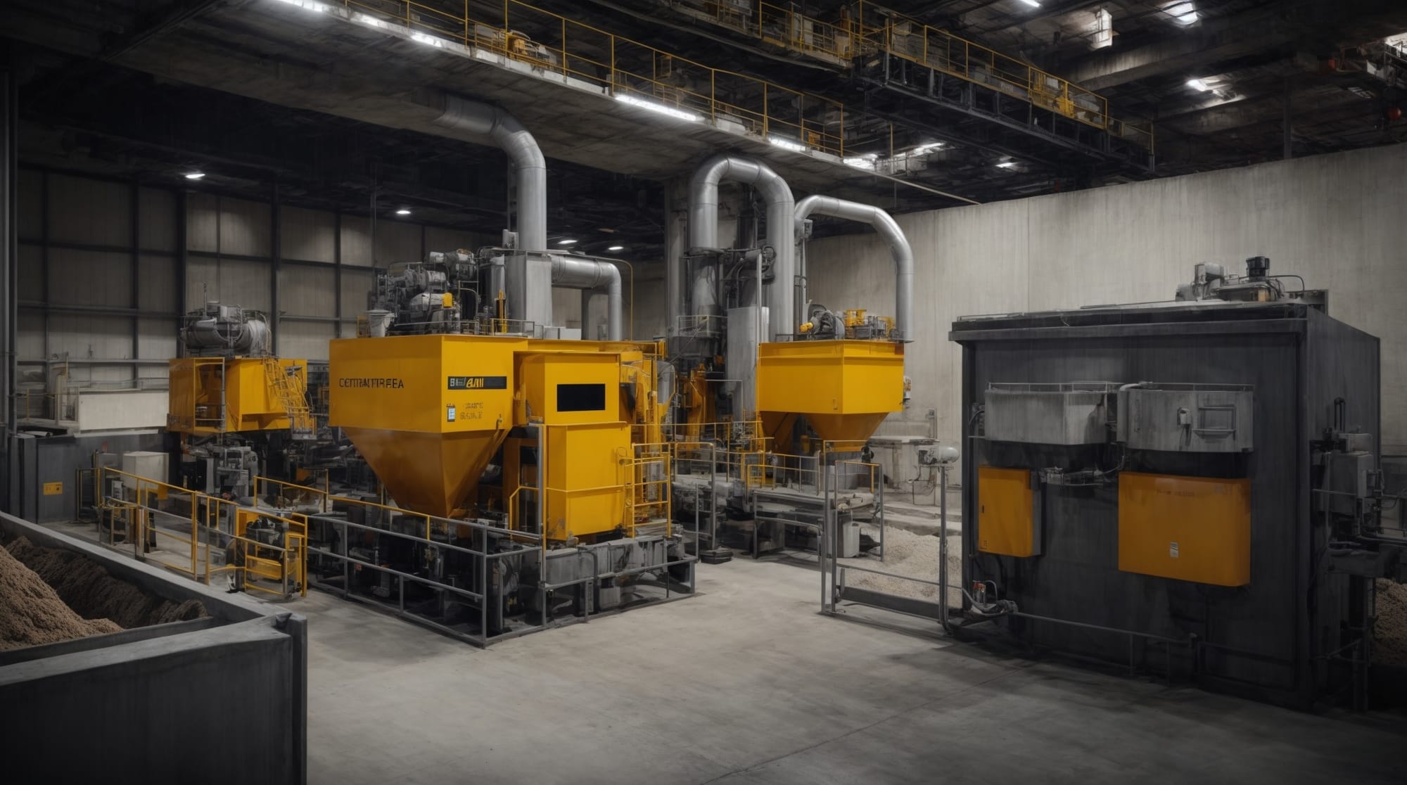 advanced monitoring systems at a concrete batching plant