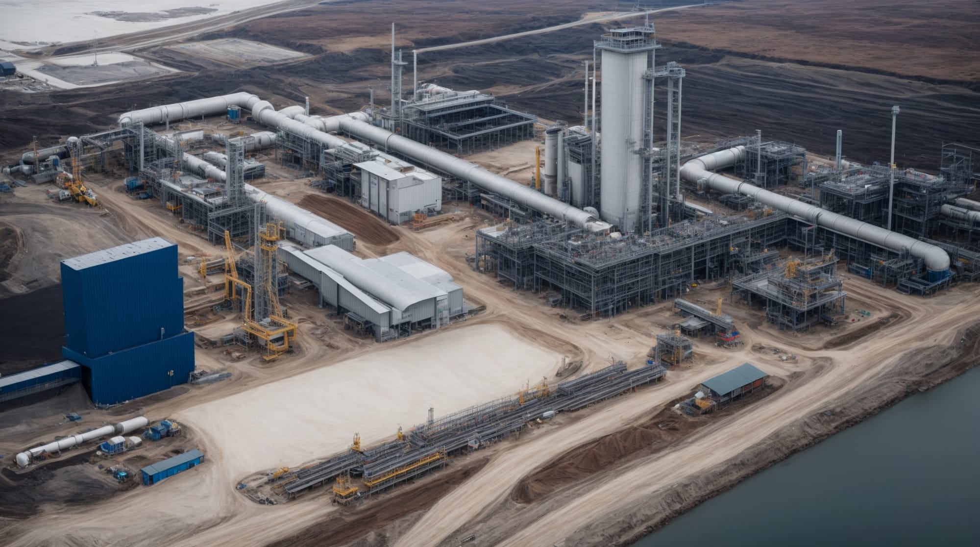 Modern dry batch plant featuring modular components