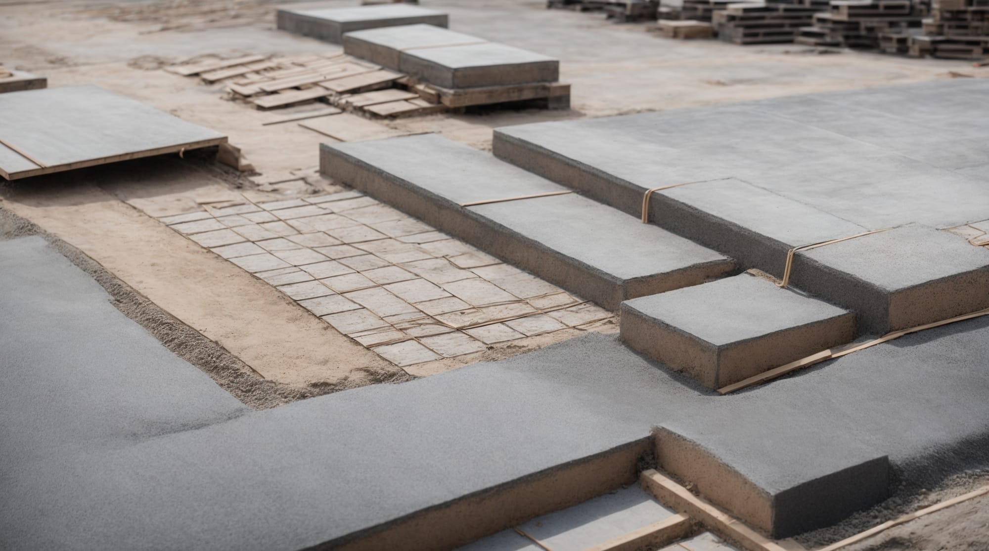 construction technology Graph showing future trends in dry concrete technology, focusing on sustainability and AI integration.