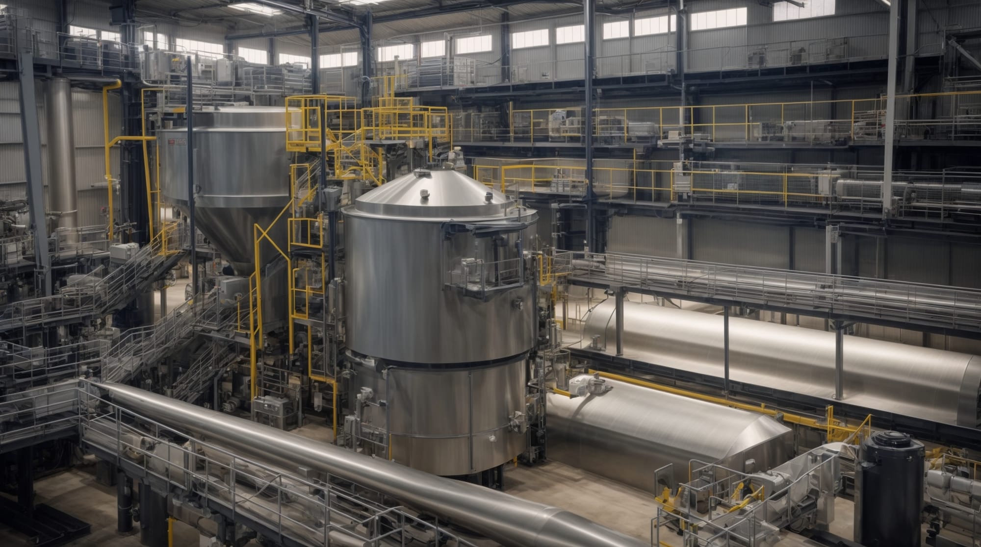 Upgraded equipment and control systems in a UHPC-adapted dry batching plant