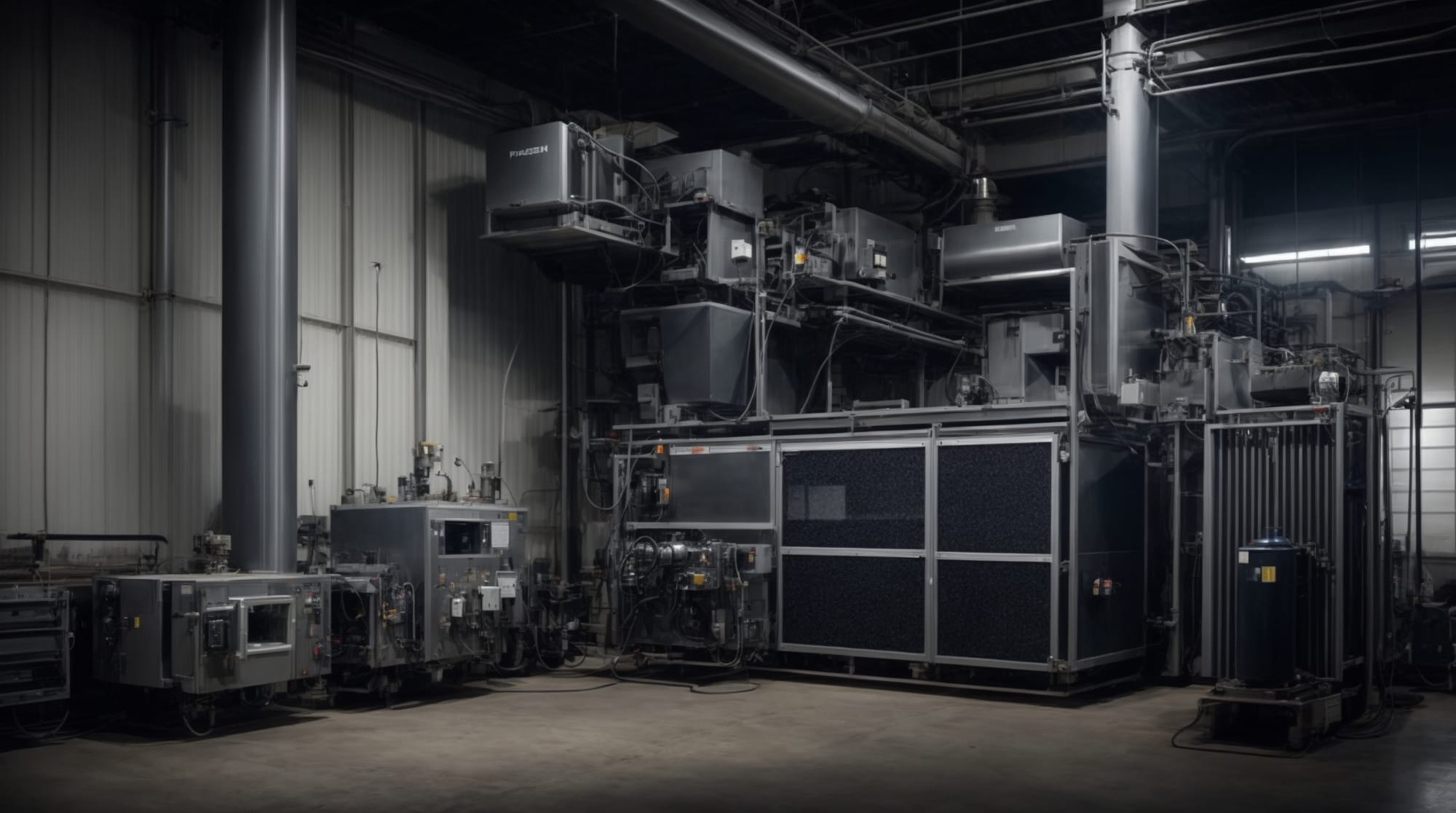 dust management system Advanced dust management system in operation