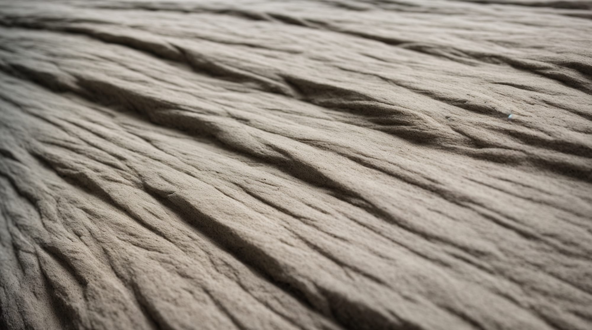 close-up of fiber-reinforced concrete showing mixed fibers