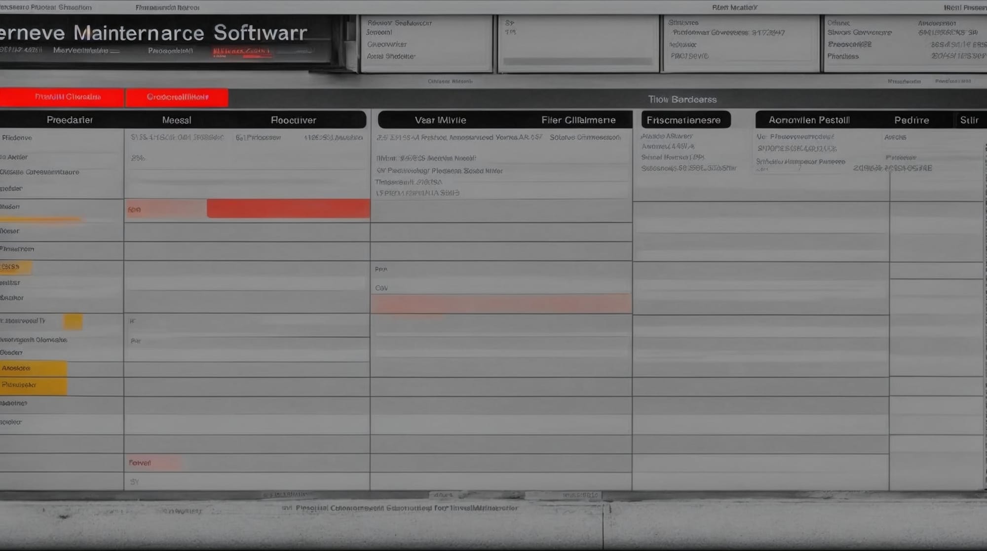 preventive maintenance software Digital dashboard displaying preventive maintenance schedules