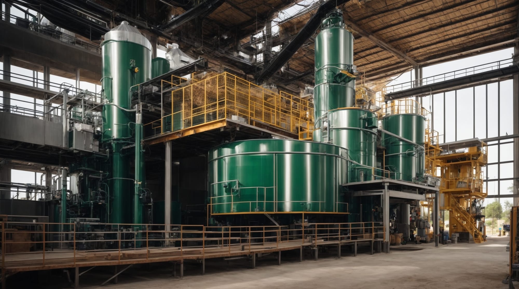 Sustainable dry batching plant using recycled materials and green technology